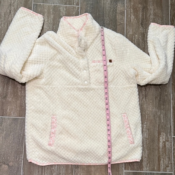 Simply Southern Ivory fleece with pink detail *SOLD OUT* - Picture 9 of 9